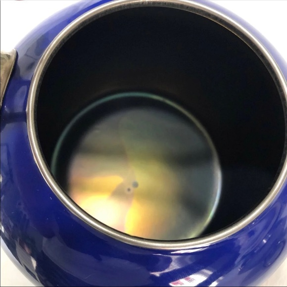 Blue AIDEA 1.7 Quart Whistling Enamel Stainless Steel T Stovetop Tea Kettle - Picture 10 of 12